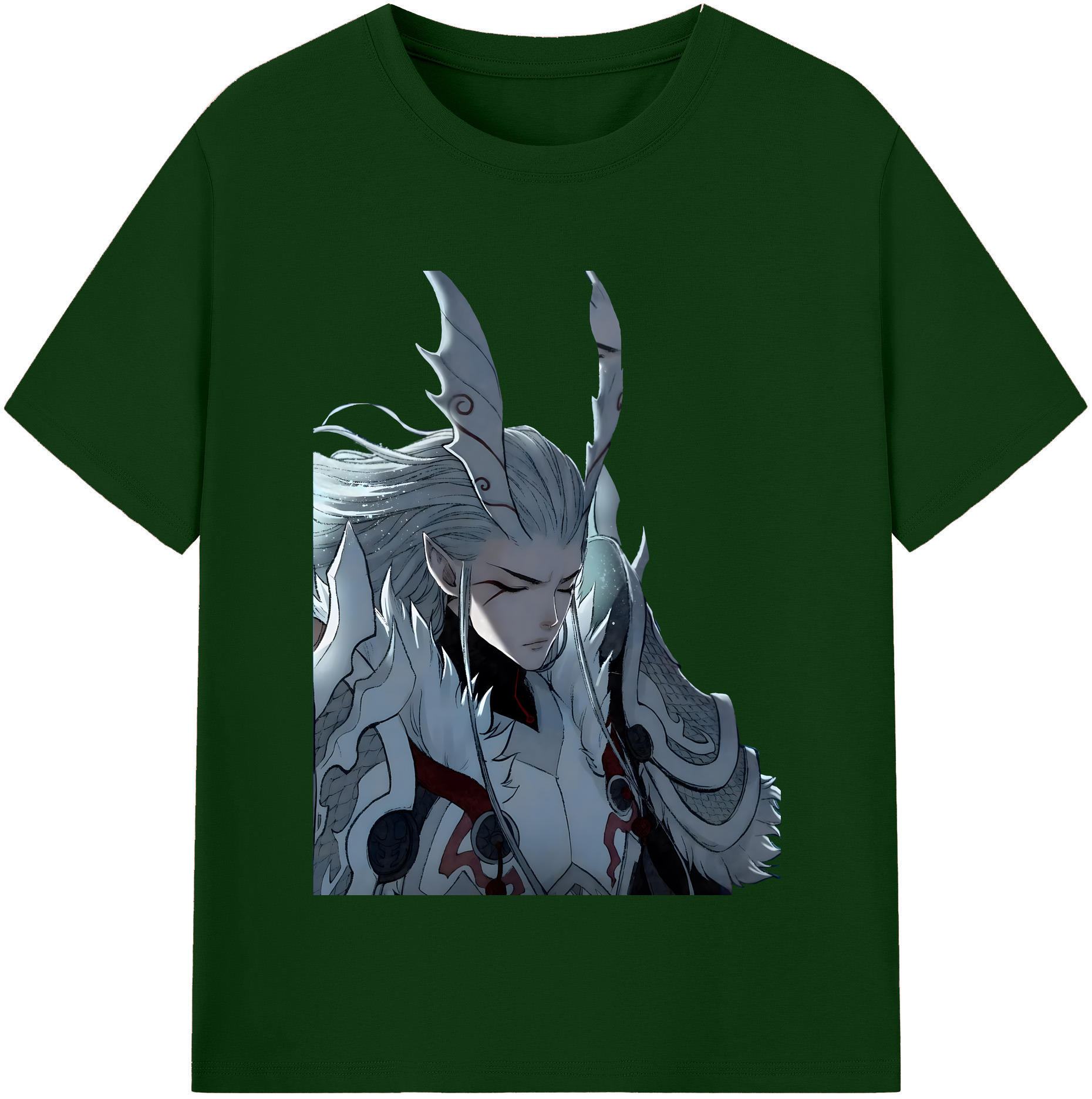 （画像用） Ne Zha 2 ナタ 魔童の大暴れ 綿100％半袖Tシャツ（フロントプリント）
